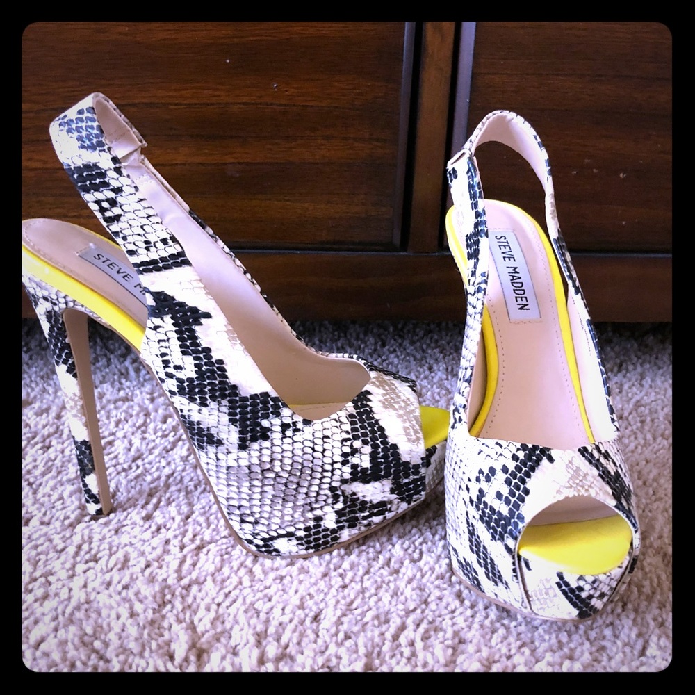 Steve Madden Snake Skin Heels